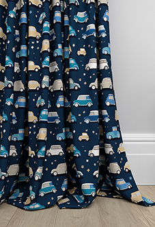 Roadtrip, Navy Blue - Made to Measure Curtains